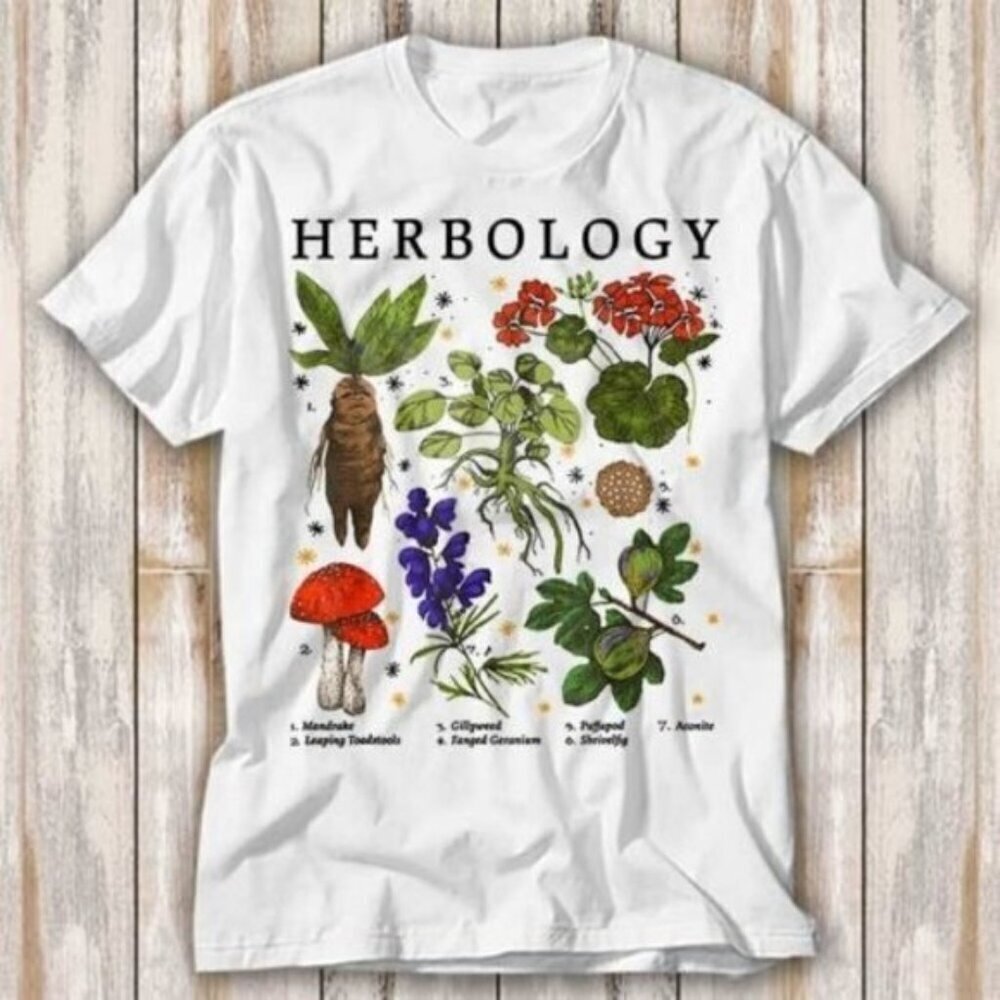 Herbology Botanic Garden Wizard Plants Magic T-Shirt Fantasy Graphic Fan Tee